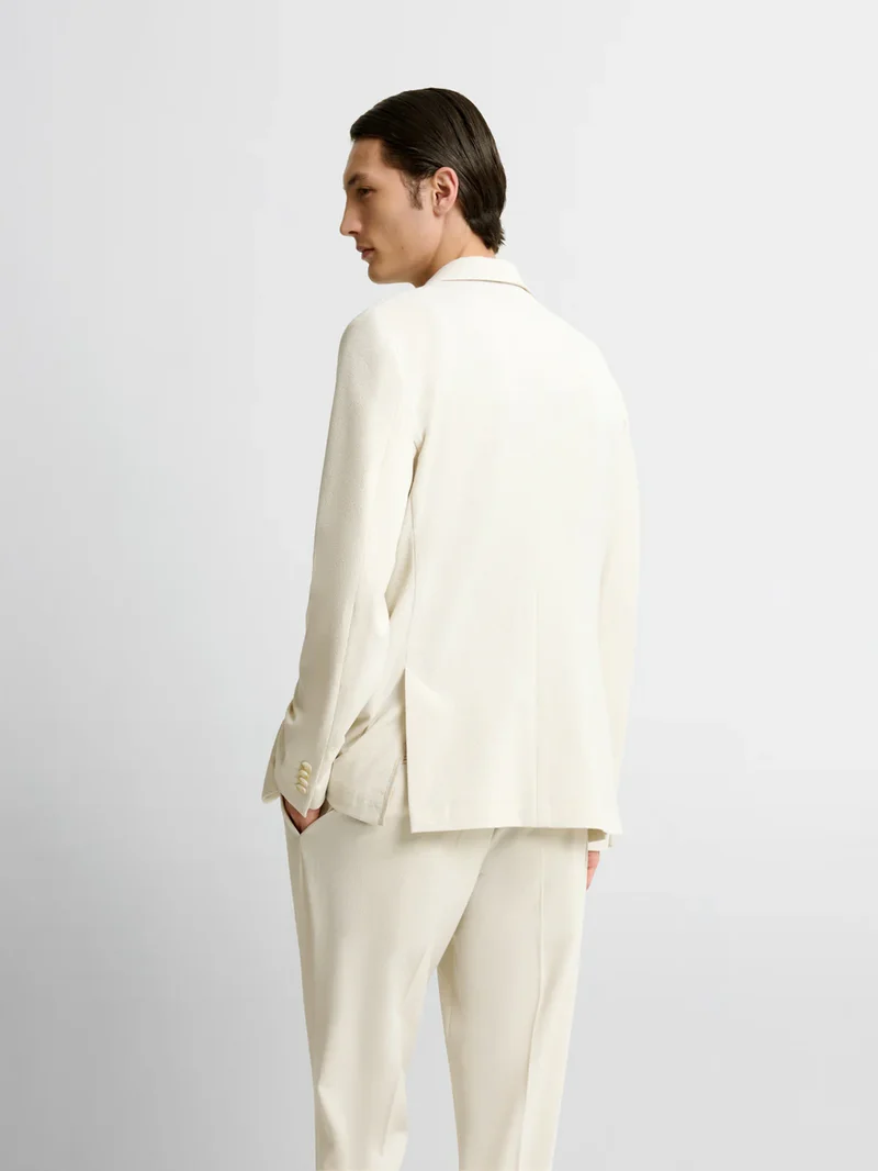 Costume 2 pièces slim bistretch blanc neige