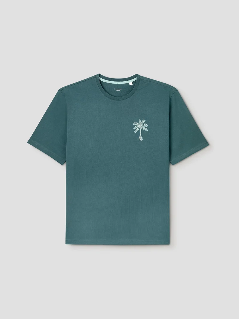 T-shirt col rond à motifs