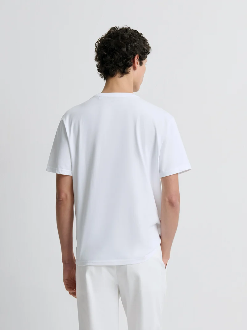 T-shirt col rond à motifs
