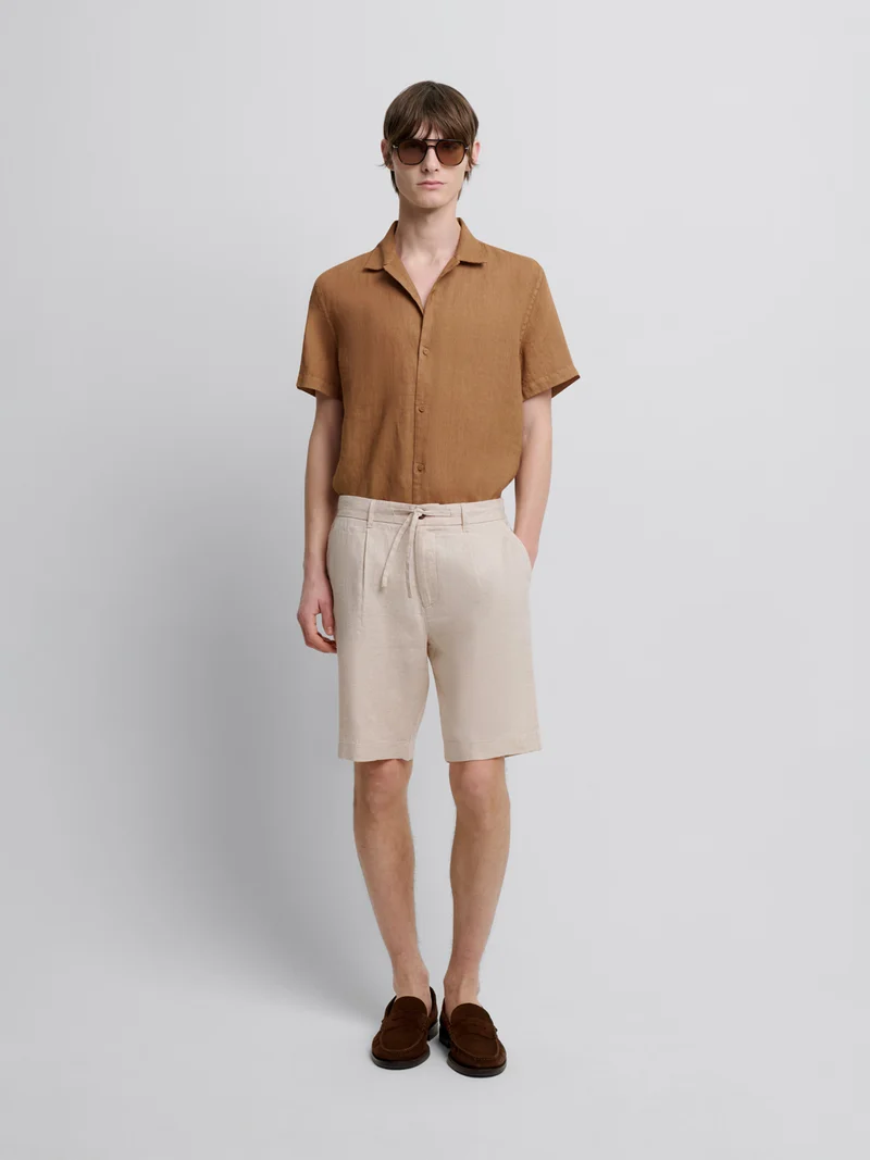 Bermuda en coton lin