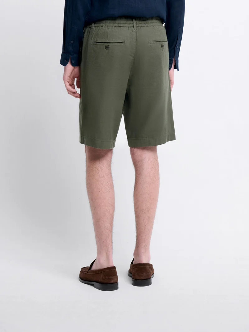 Bermuda en coton lin