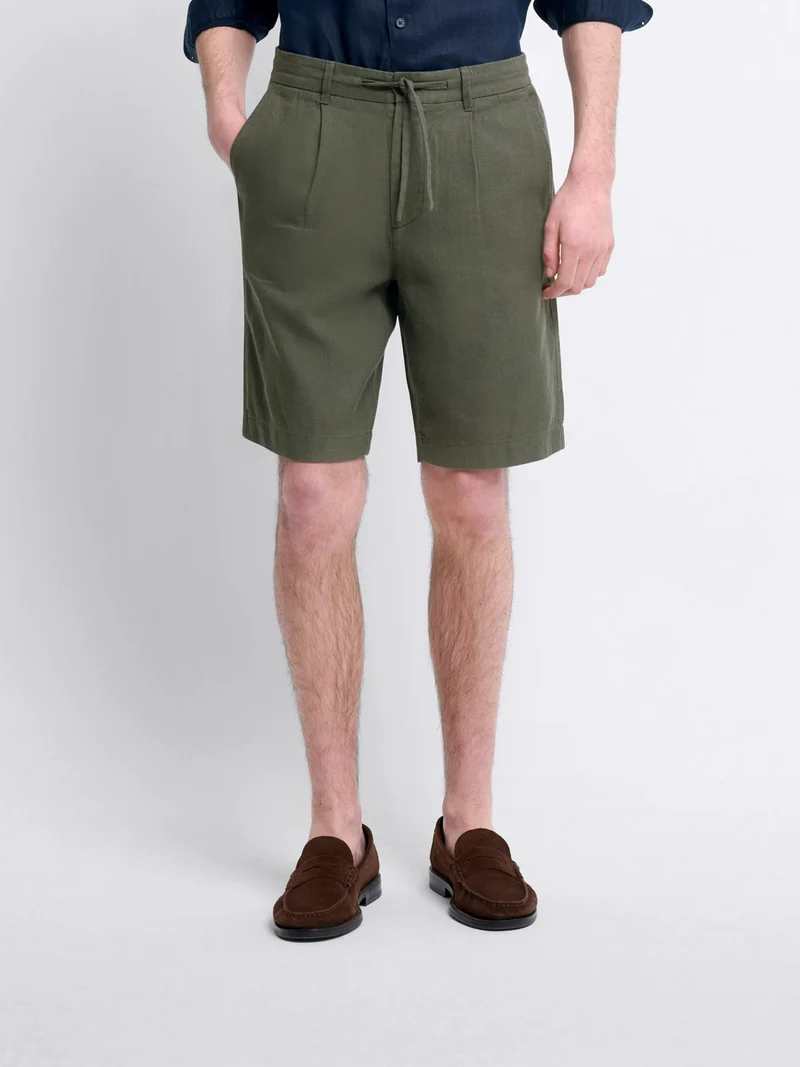 Bermuda en coton lin