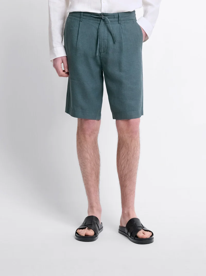 Bermuda en coton lin