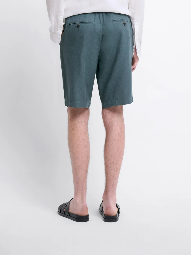 Bermuda en coton lin