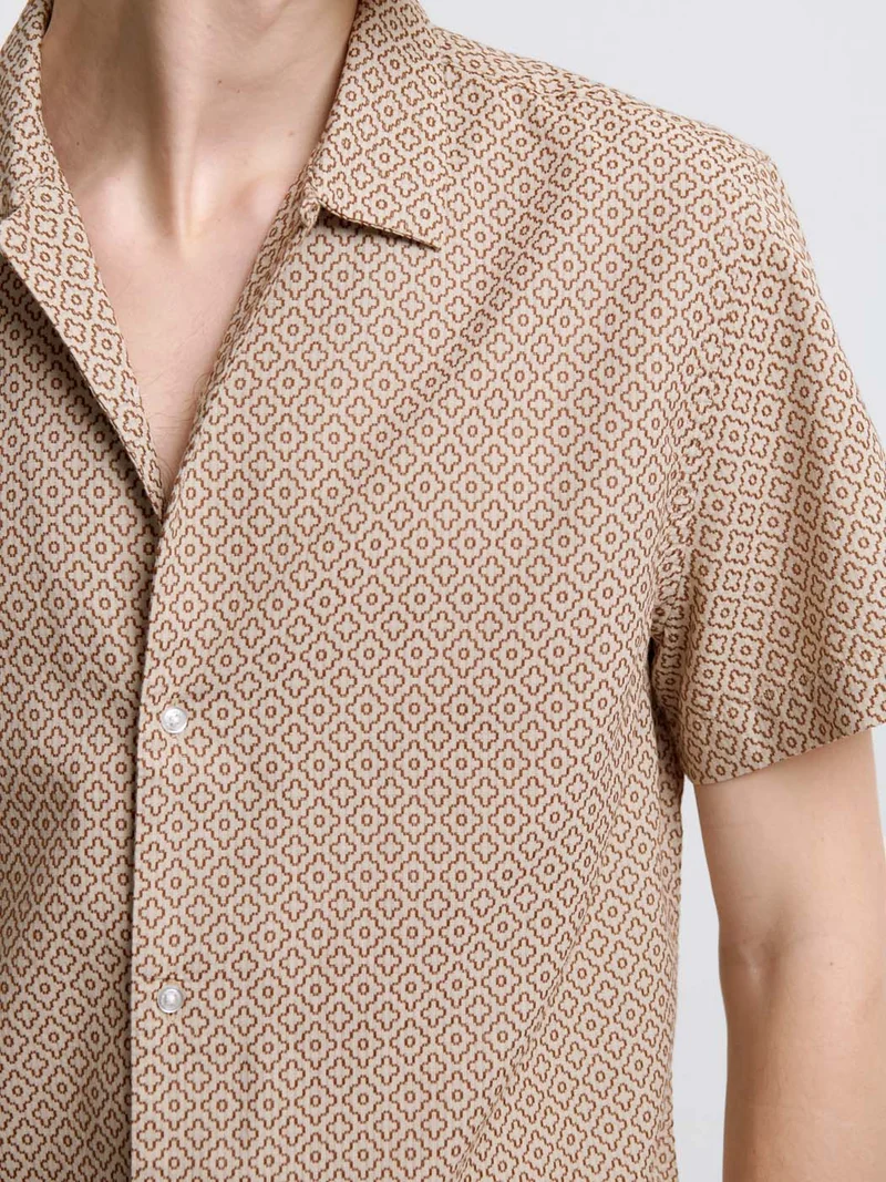 Chemise manches courtes fantaisie