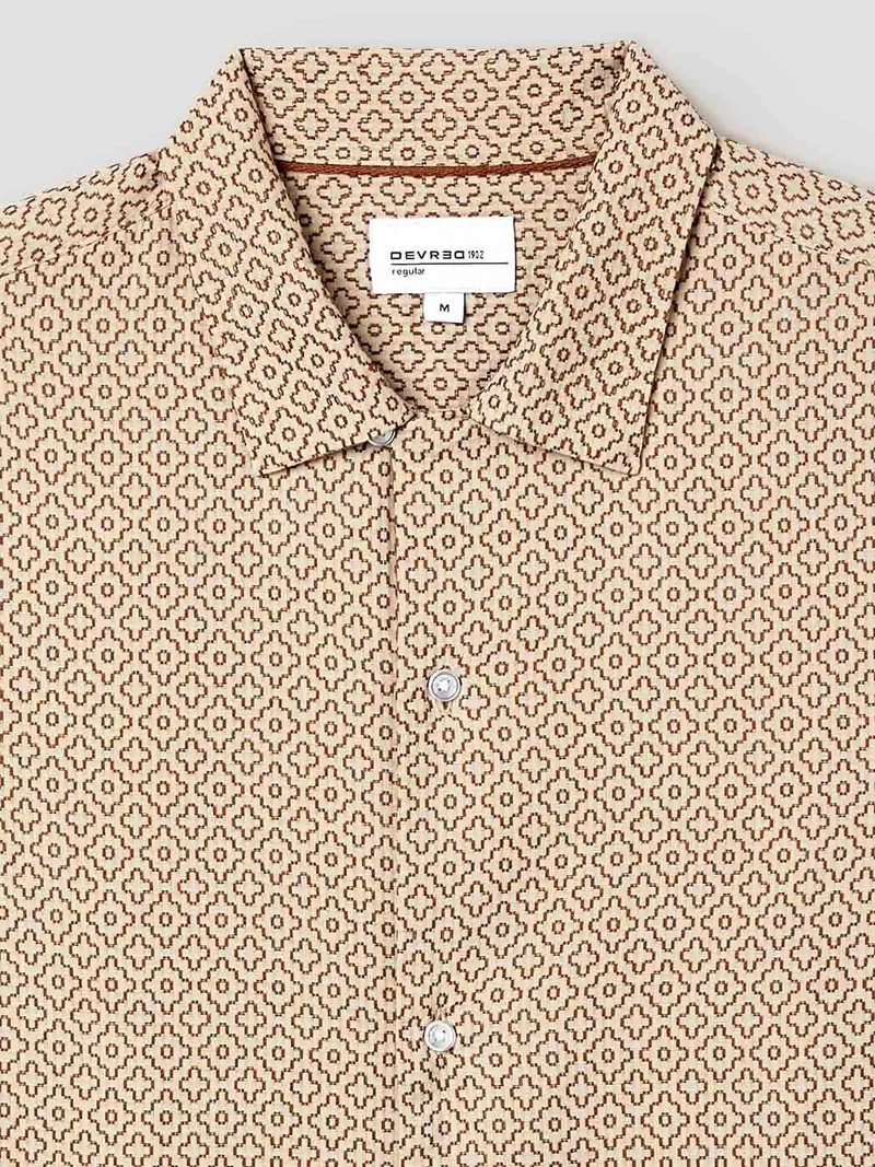 Chemise manches courtes fantaisie