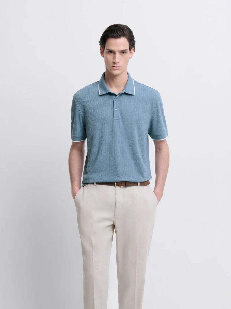 Polo col boutonné