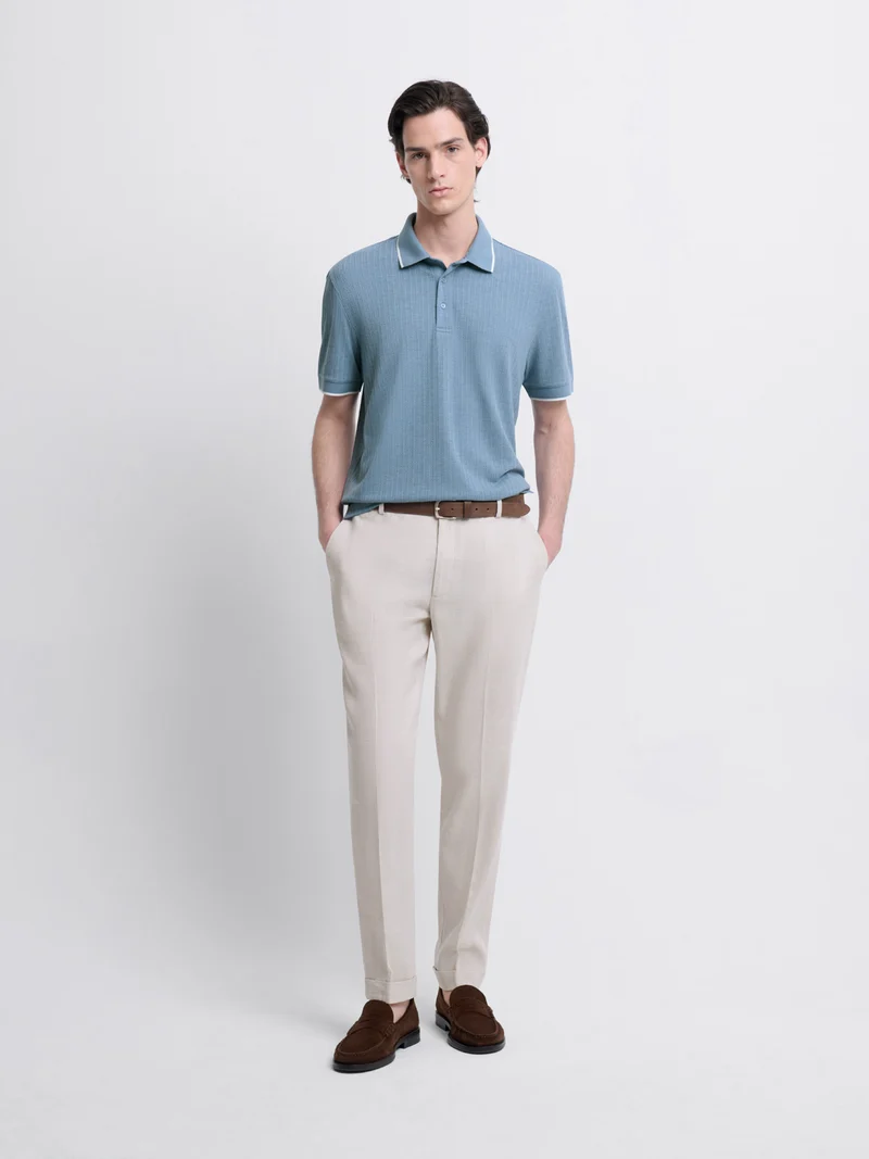 Polo col boutonné