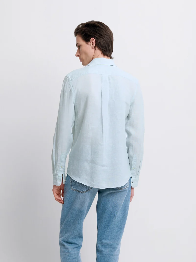 Chemise slim en lin