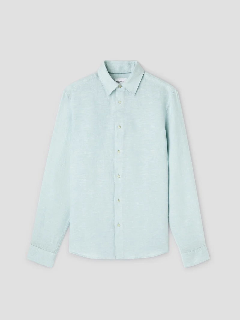Chemise slim en lin