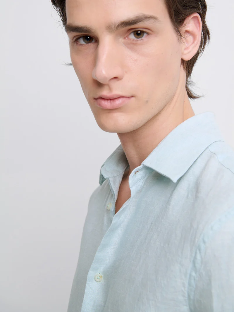 Chemise slim en lin