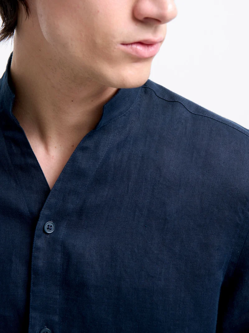 Chemise slim en lin