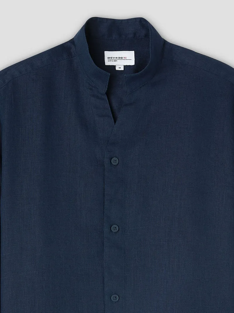 Chemise slim en lin