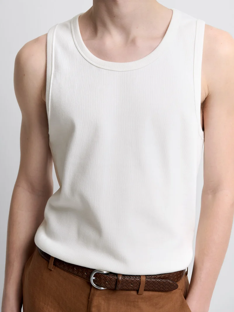 Débardeur slim col rond