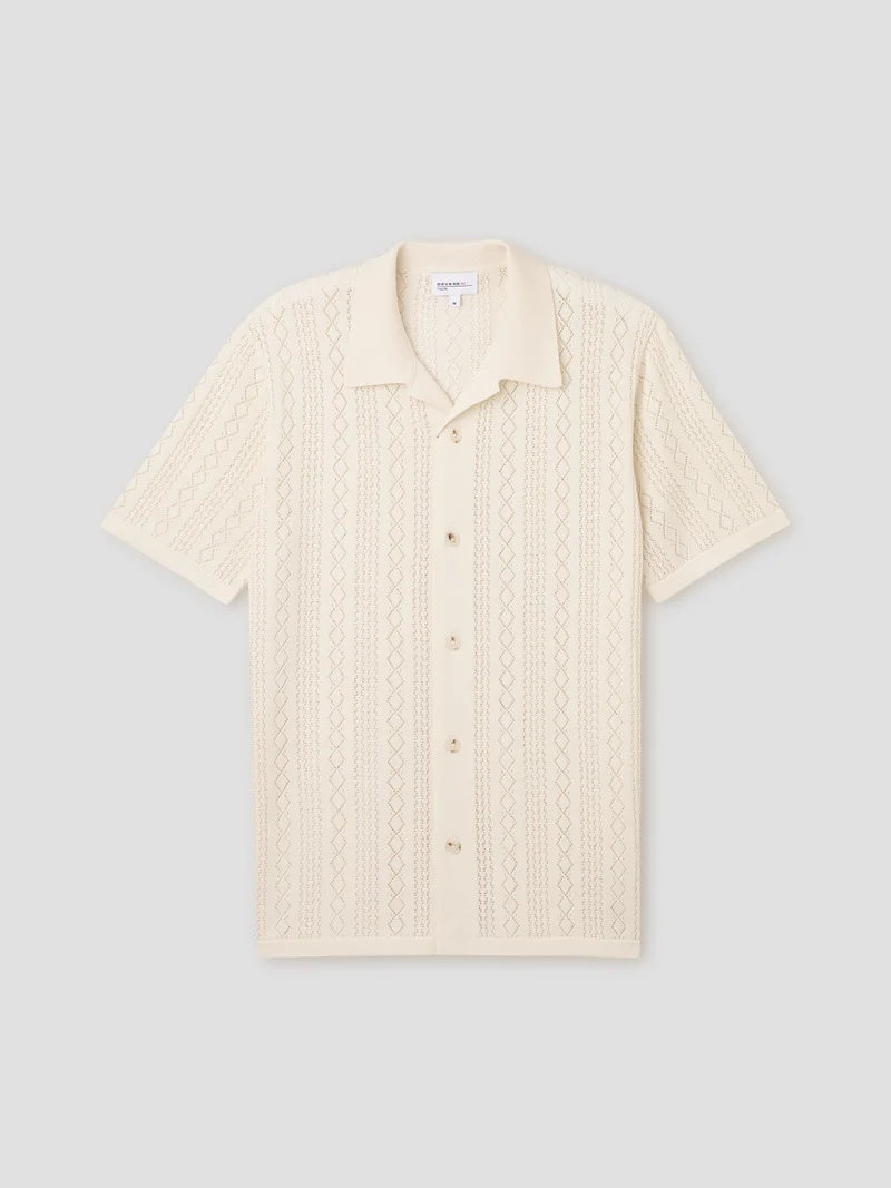 Chemise manches courtes en crochet