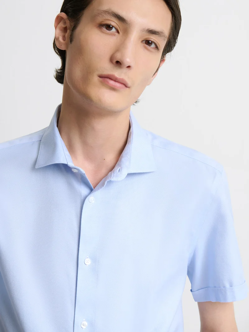 Chemise manches courtes sans repassage