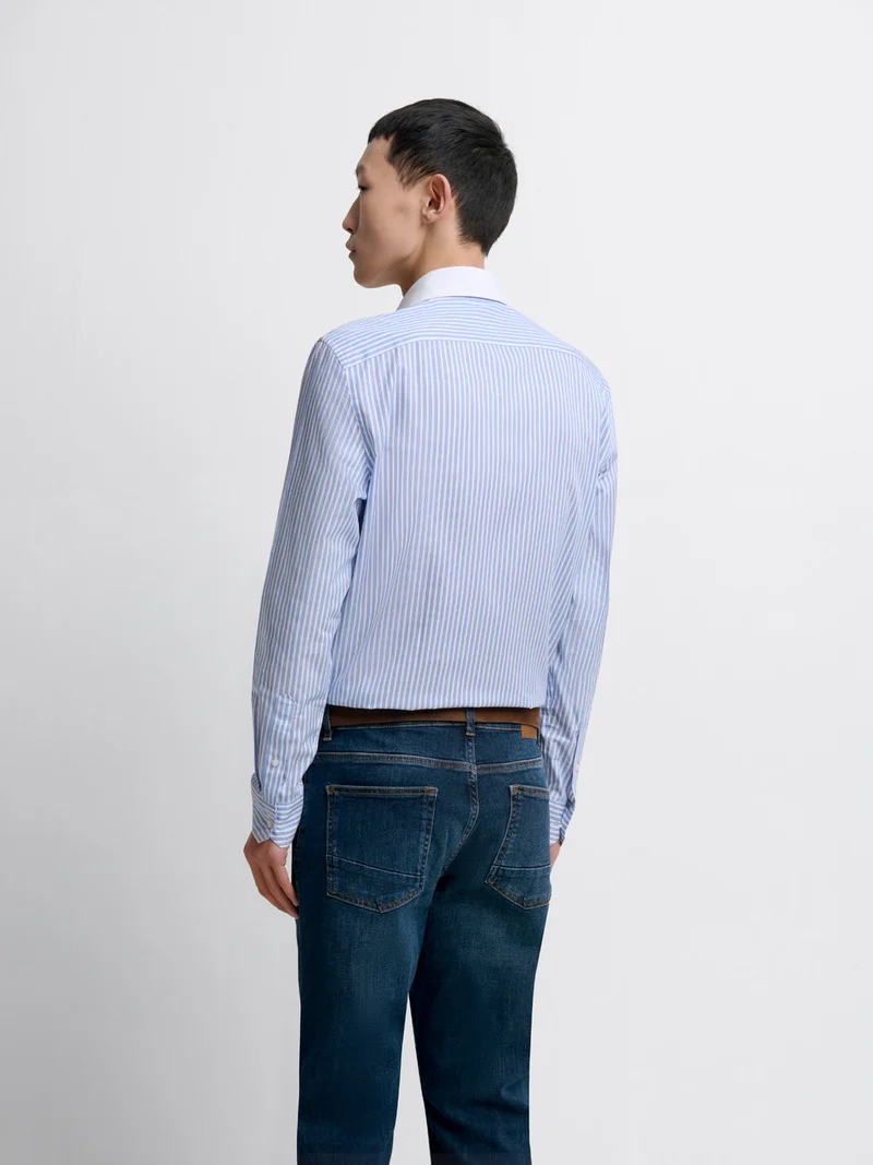 Chemise slim rayée