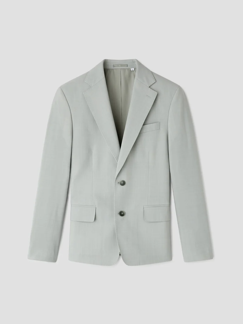 Veste de costume slim en laine mélangé