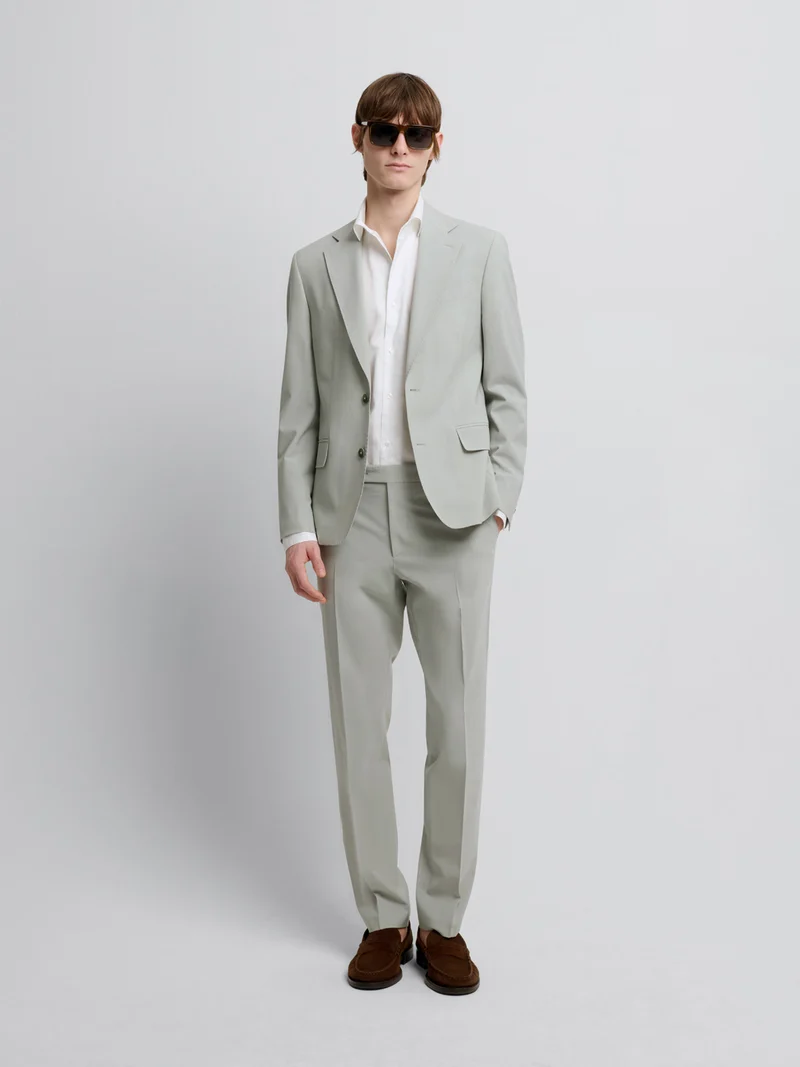Veste de costume slim en laine mélangé
