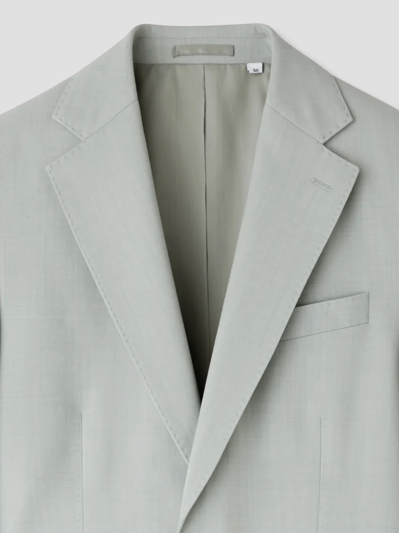 Veste de costume slim en laine mélangé