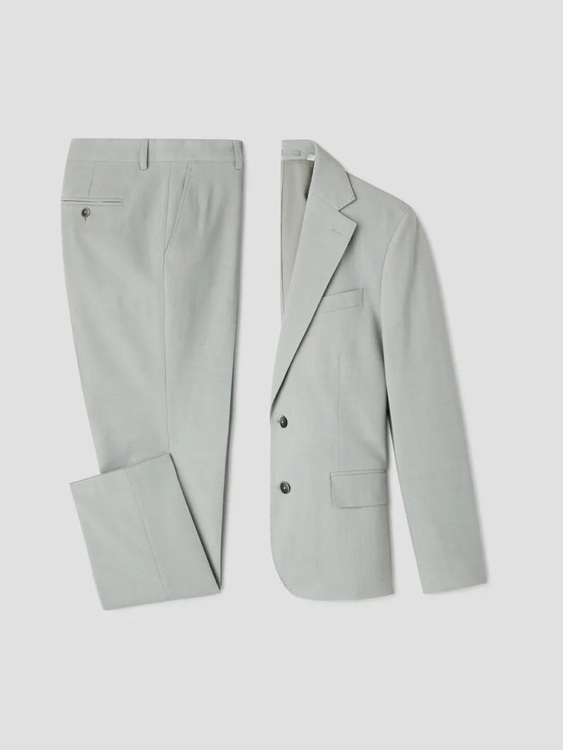 Veste de costume slim en laine mélangé