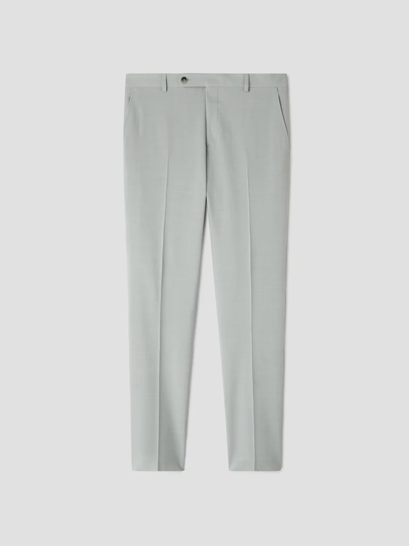 Pantalon de costume slim laine mélangé