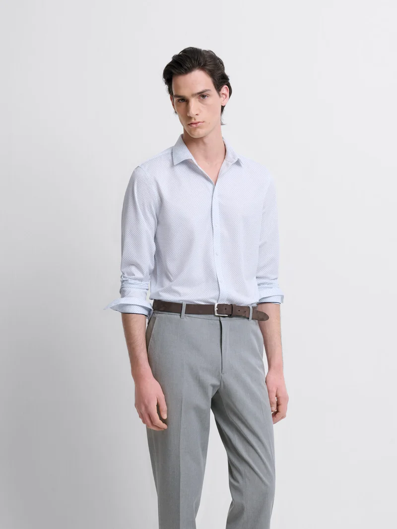 Chemise extraslim à motifs