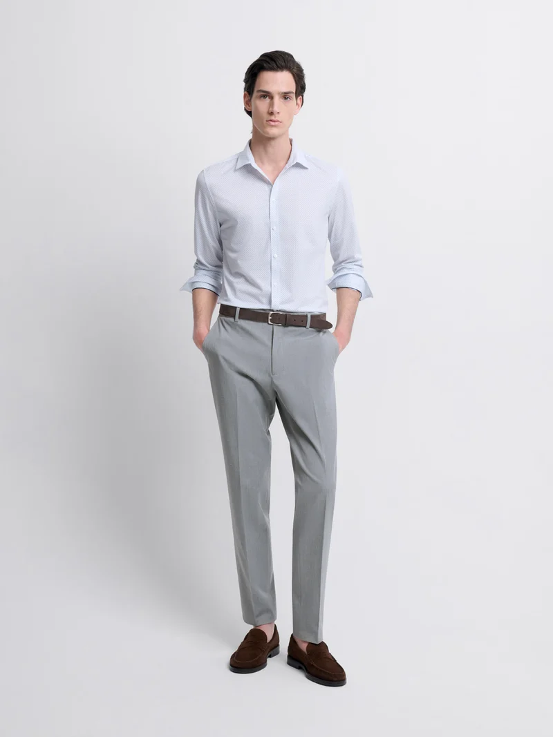 Chemise extraslim à motifs