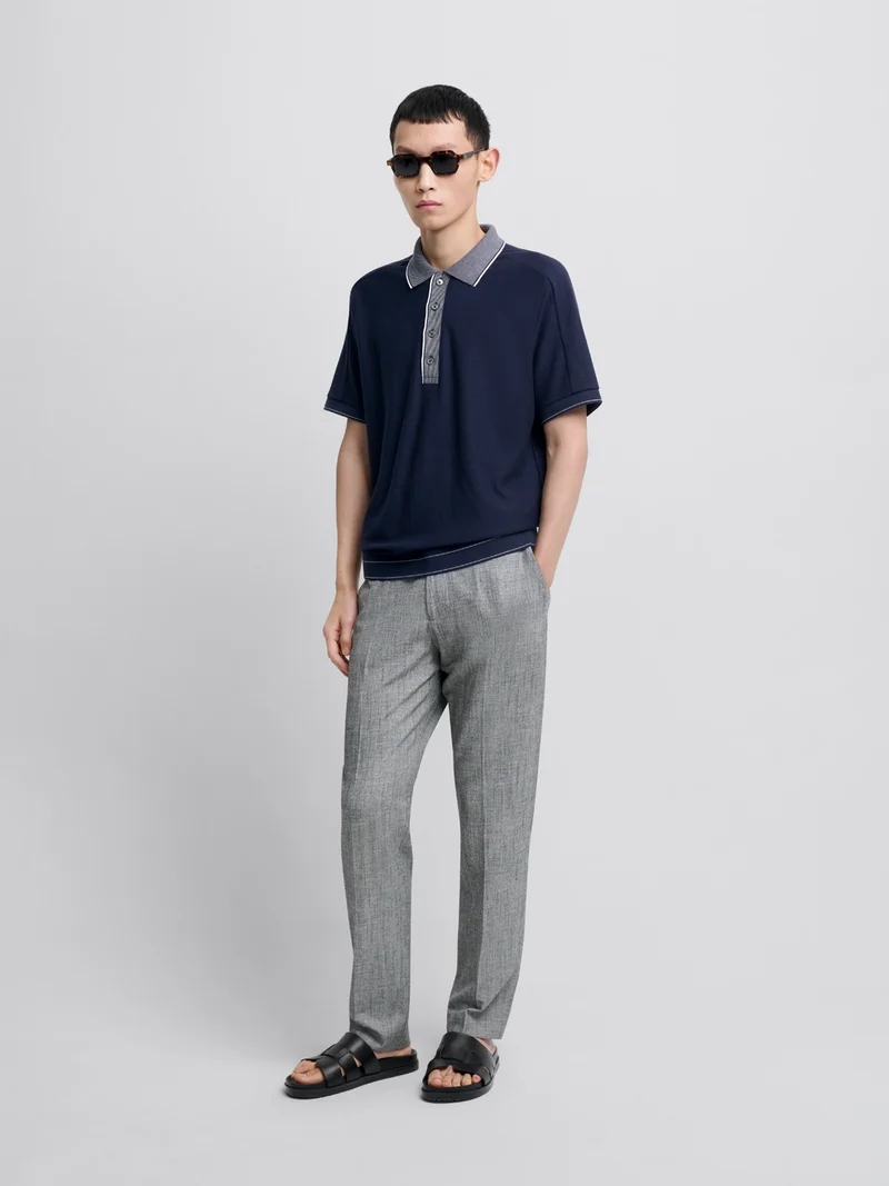 Polo col boutonné