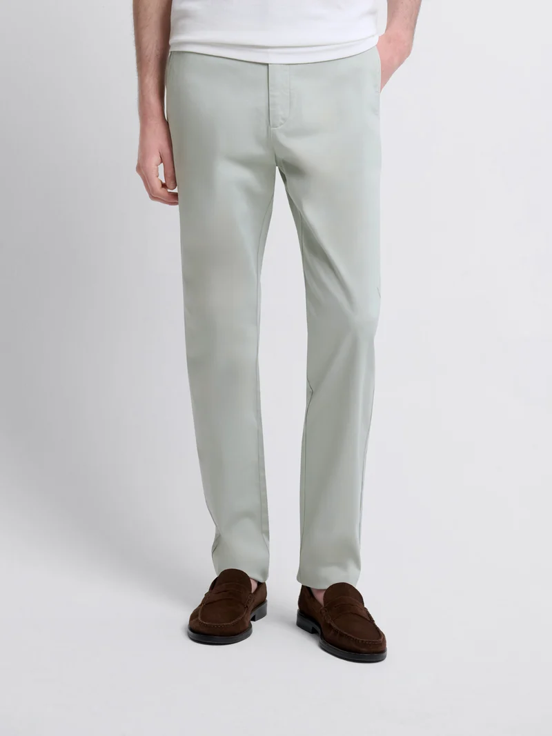 Chino en coton mélangé