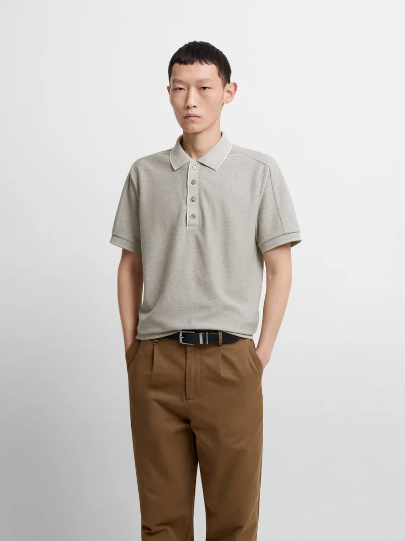 Polo col boutonné