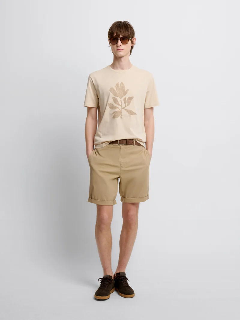 T-shirt col rond à motifs