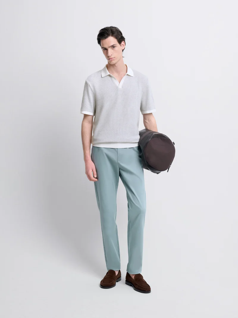 Chino en coton mélangé
