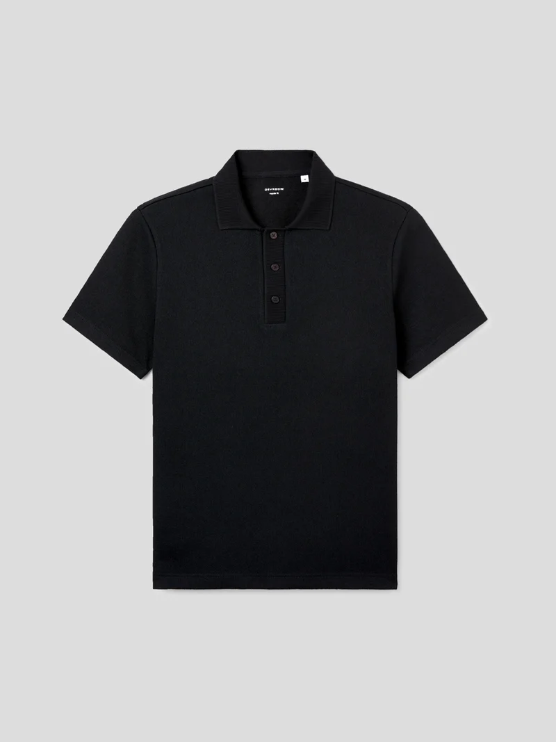 Polo regular col boutonné
