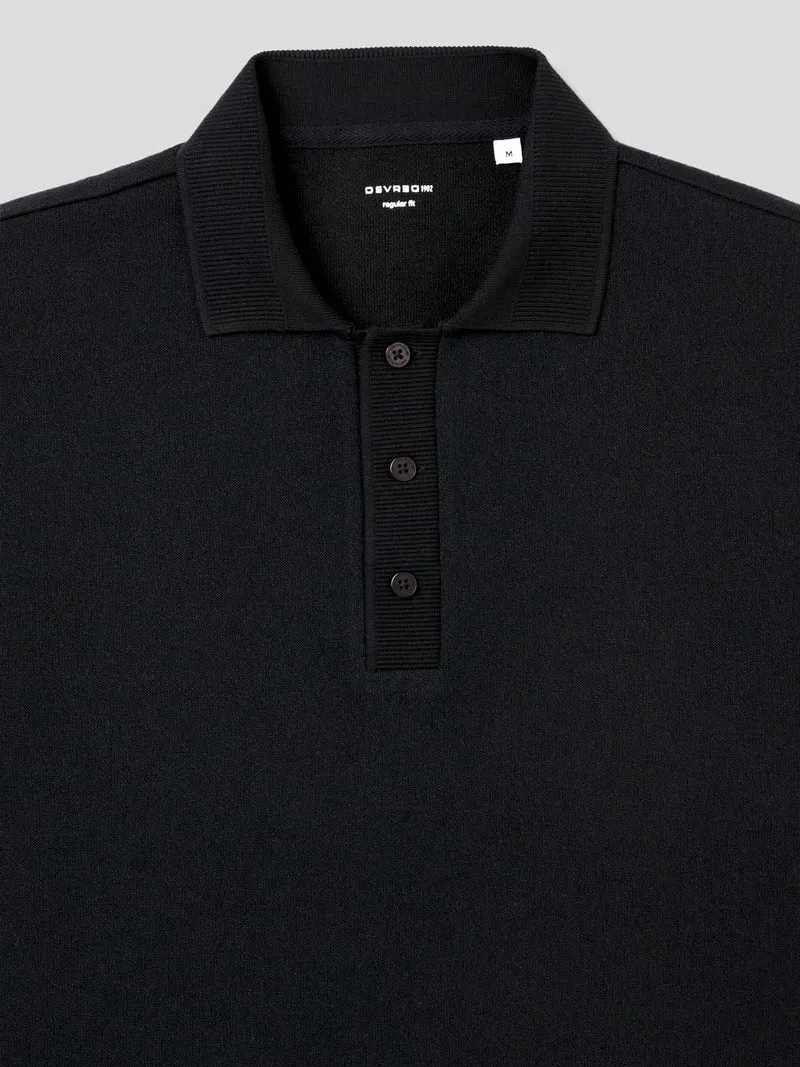Polo regular col boutonné