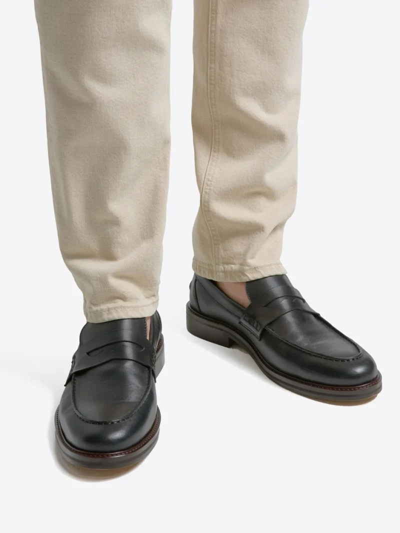Mocassins en cuir