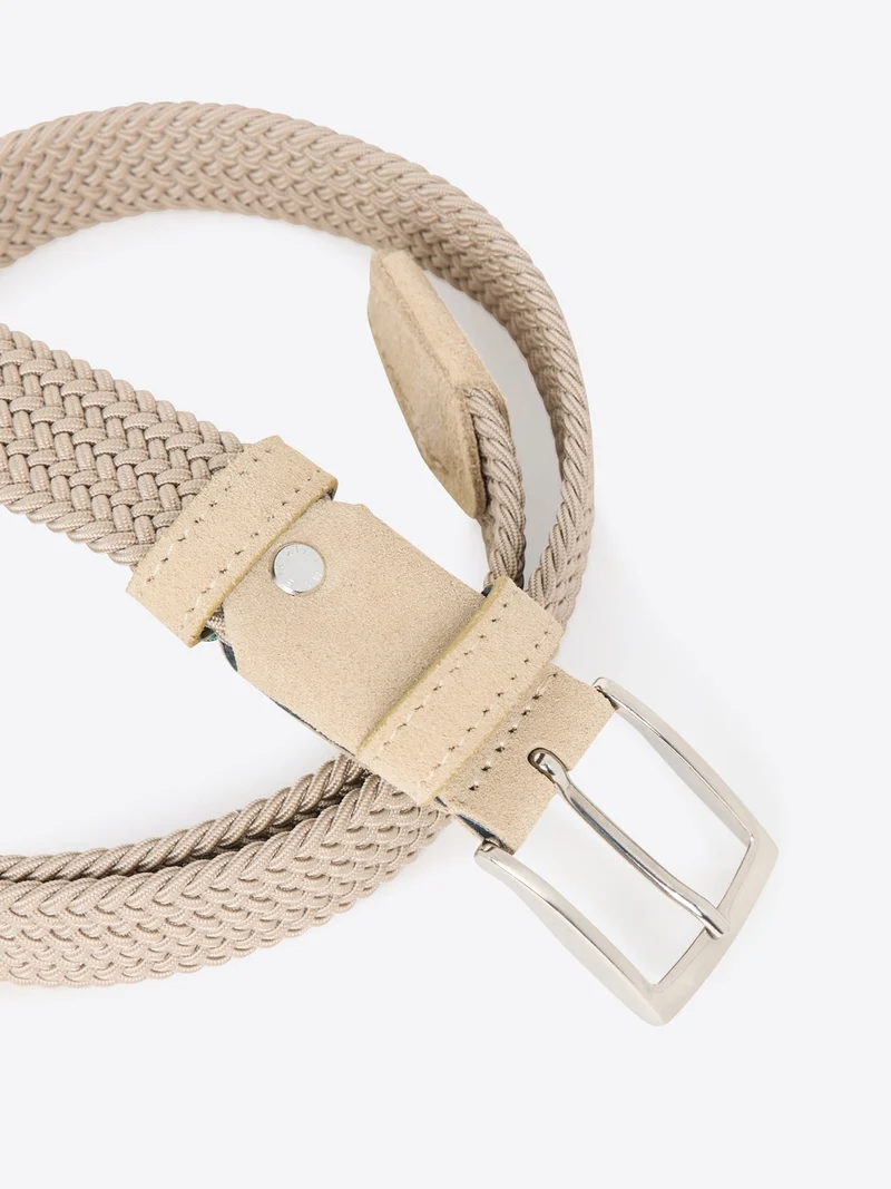 Ceinture tressée élastiquée