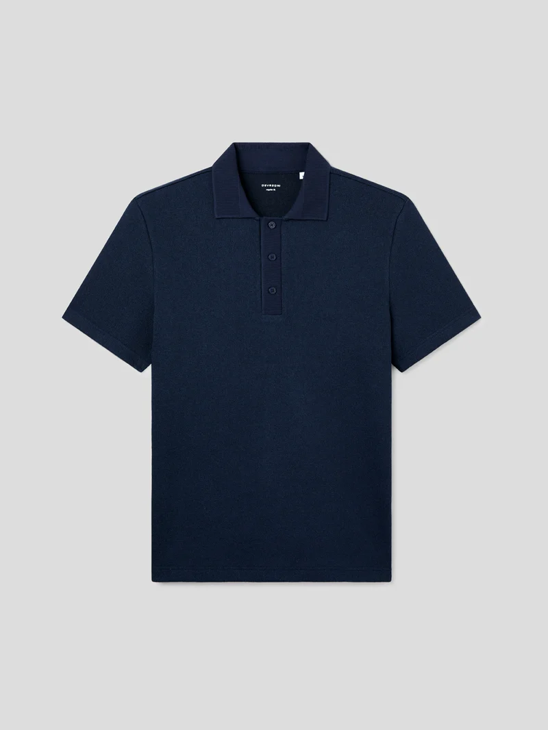 Polo regular col boutonné