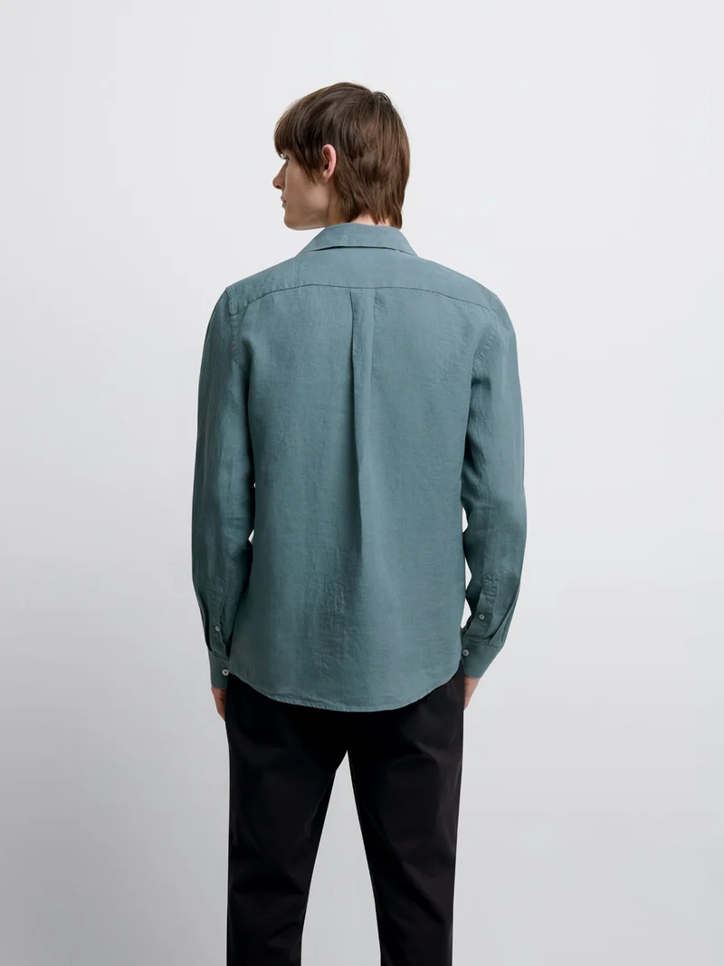 Chemise slim en lin