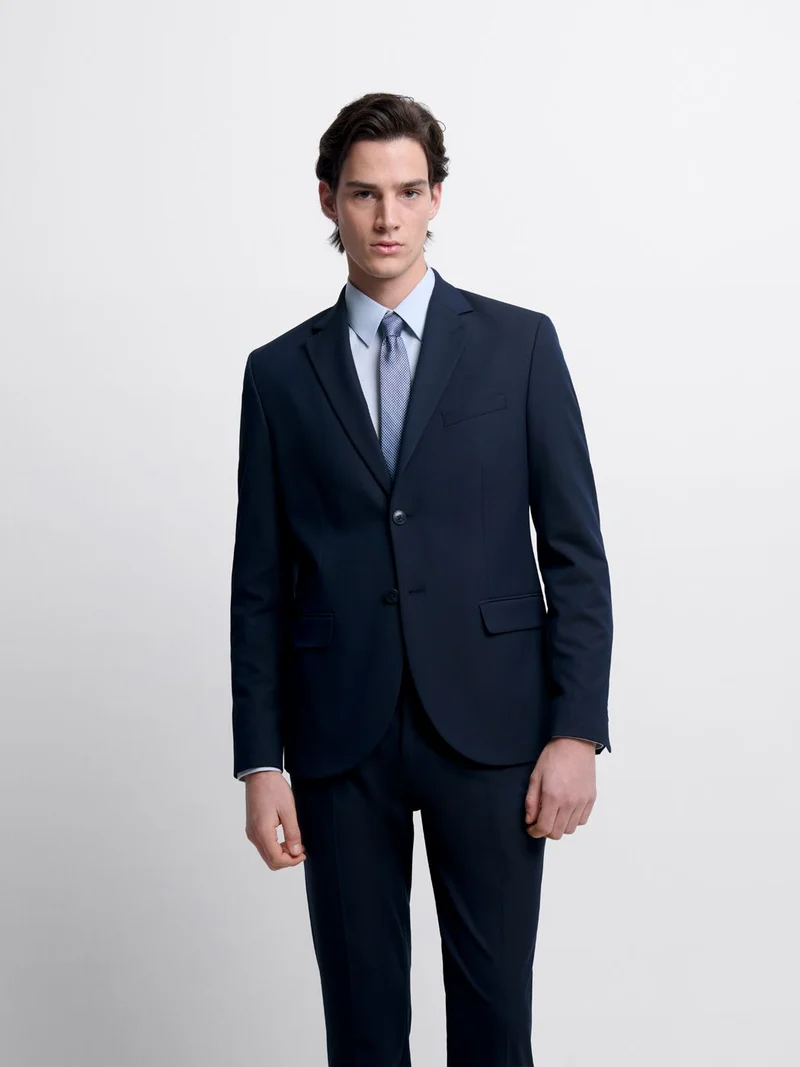 Costume 2 pièces slim bistretch bleu