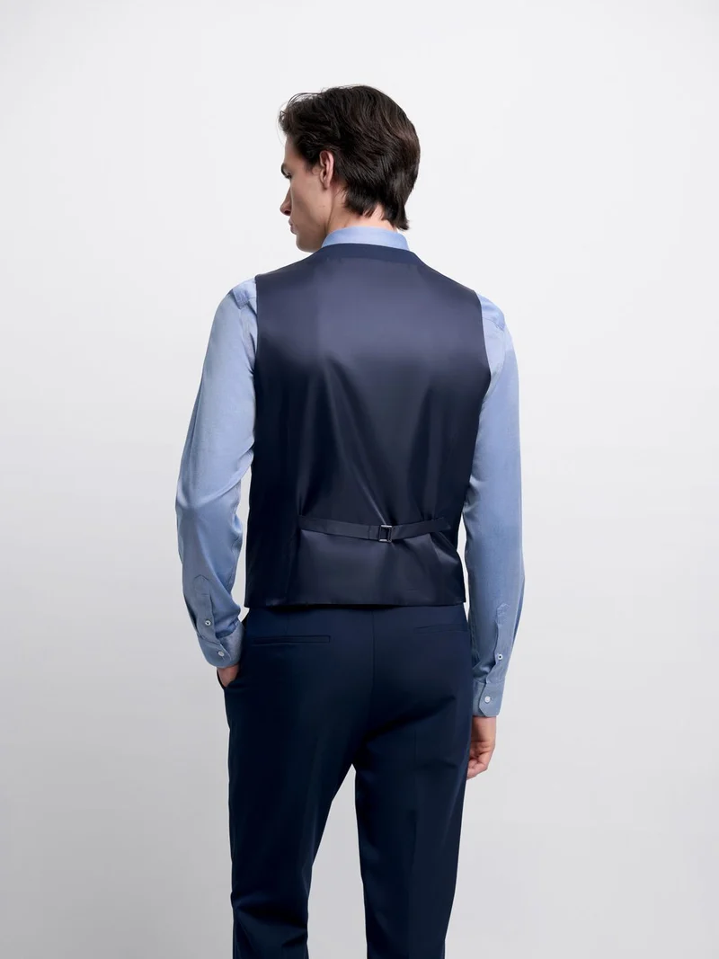 Costume 3 pièces slim bistretch bleu