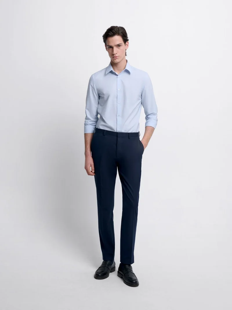 Costume 3 pièces slim bistretch bleu