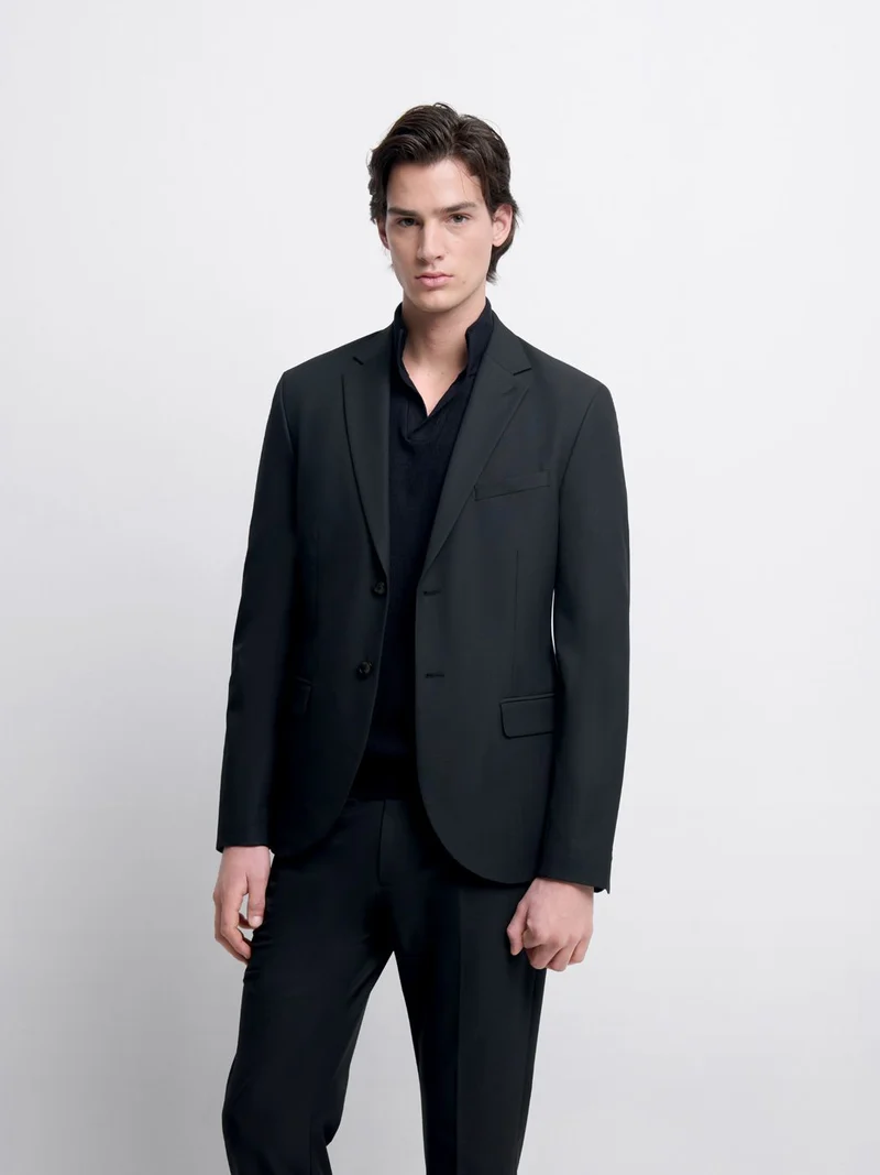 Costume 2 pièces slim bistretch noir
