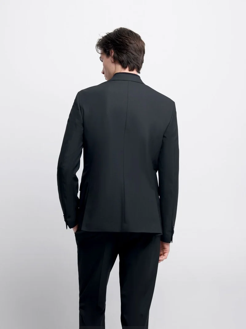 Costume 2 pièces slim bistretch noir