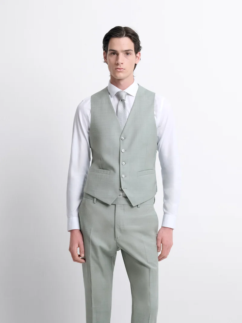 Gilet de costume en laine