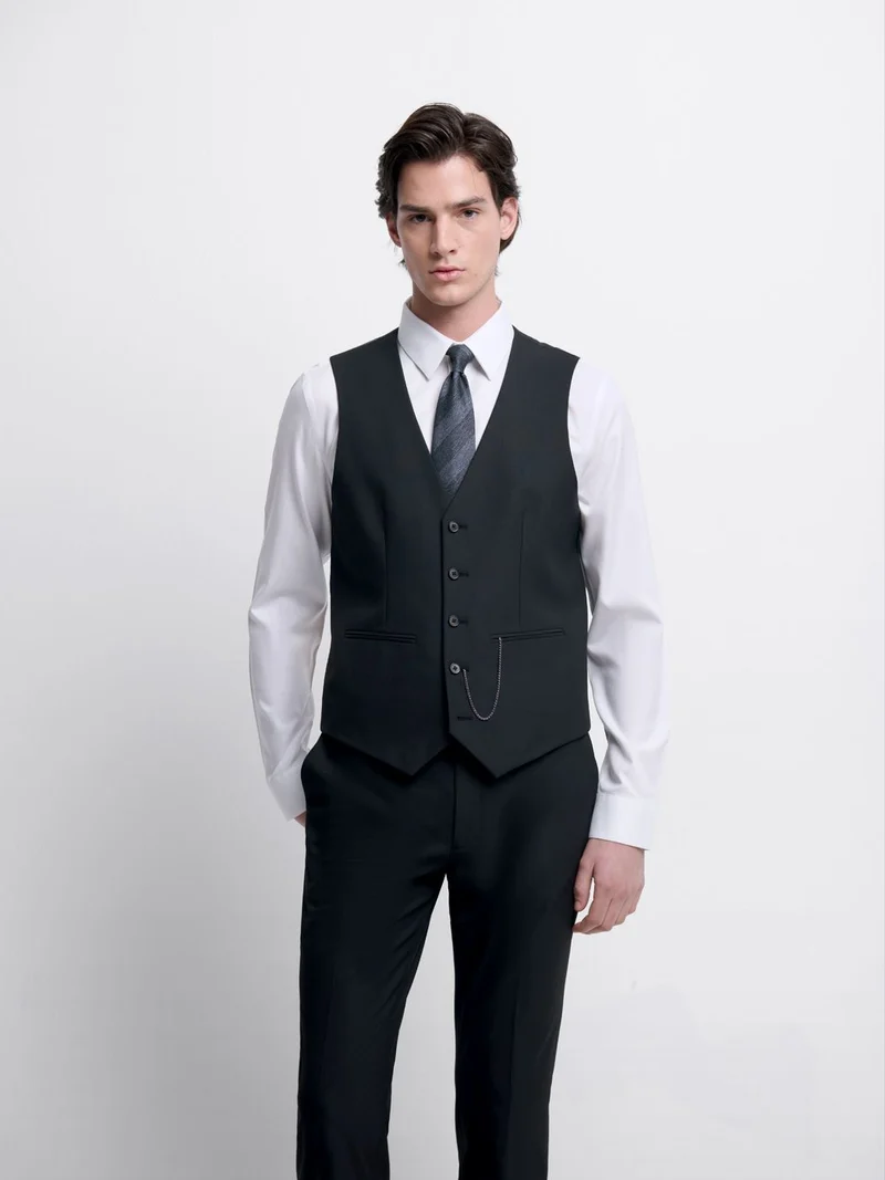 Costume 3 pièces slim bistretch noir