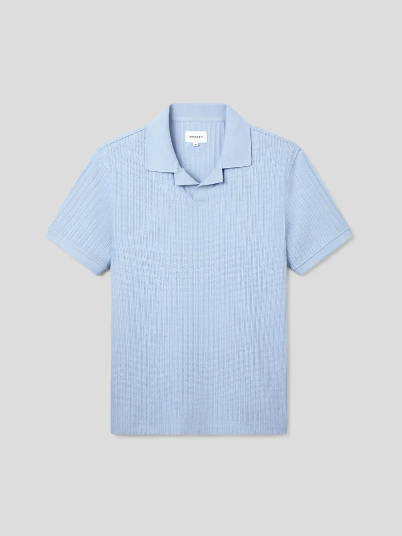 Polo col semi ouvert