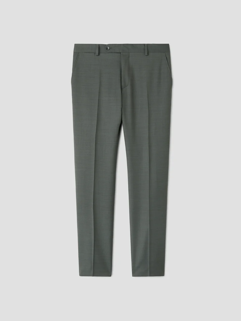 Pantalon de costume slim en laine