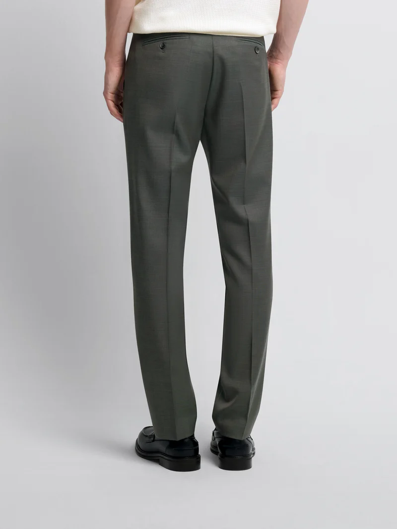 Pantalon de costume slim en laine