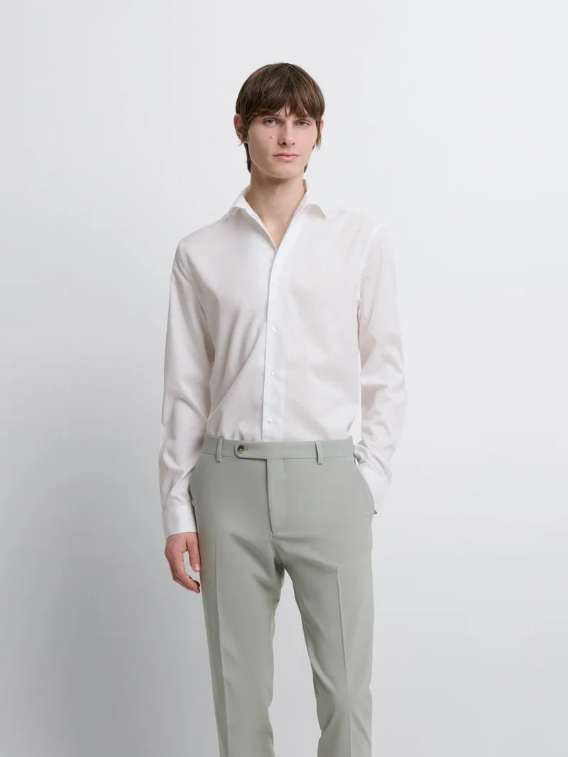 Chemise slim fleurie